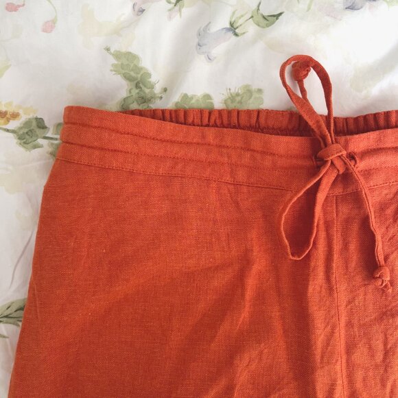 Linen Blend Wide Leg Pants - Picture 3 of 5